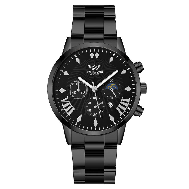 2023 nuevo reloj de correa de acero de los hombres de estilo coreano de negocios Delgado simple calendario luminoso reloj no mecánico para los estudiantes Hombres