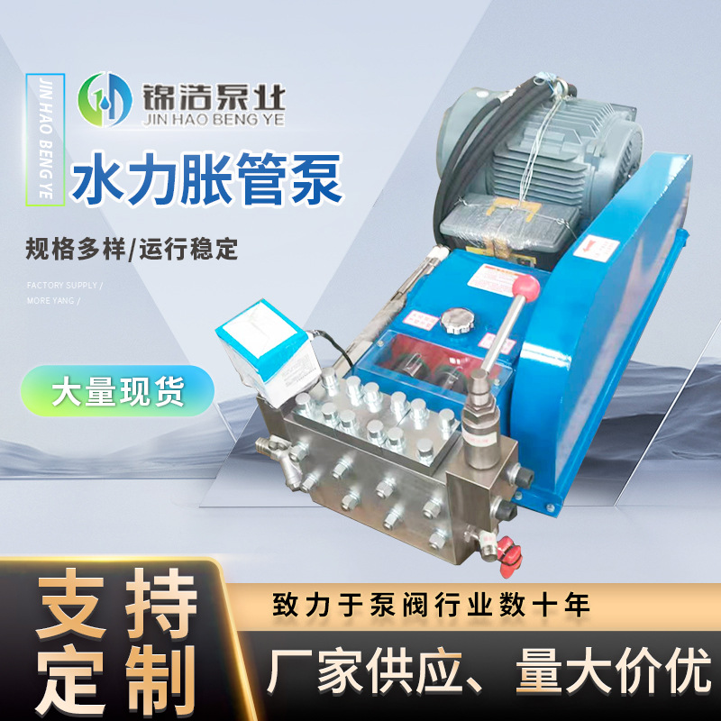 源头厂家定制水力胀管泵管道膨胀专用来图来样加工交货快高压泵
