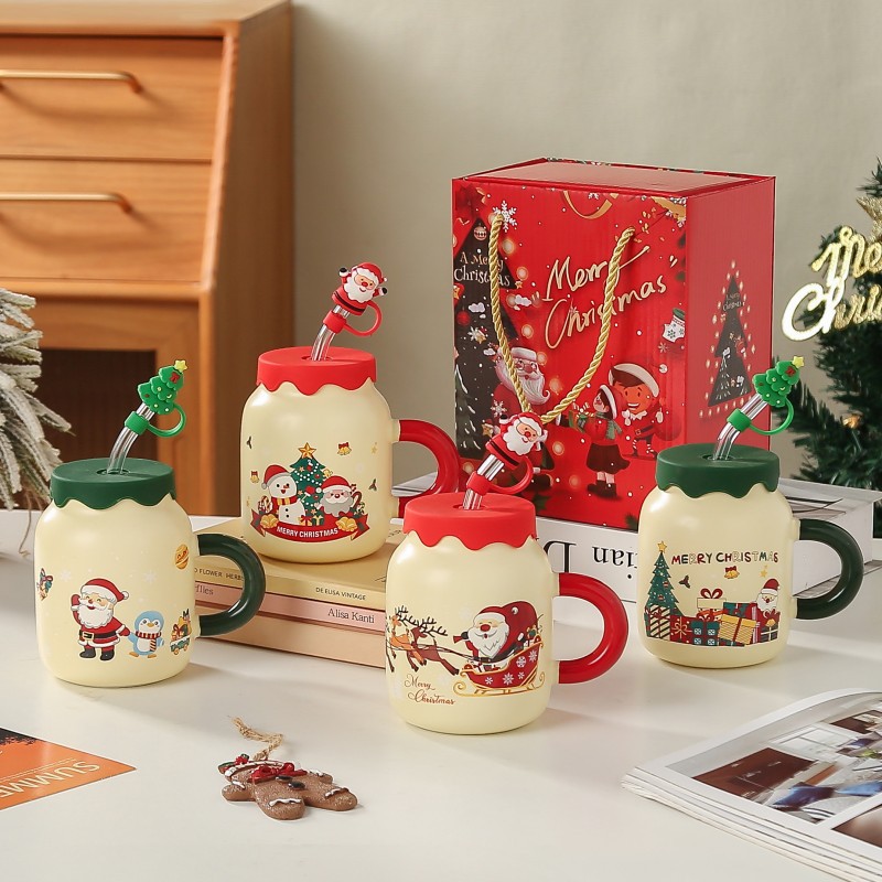 빨대 싱글컵 선물상자 (패턴 비고 또는 랜덤 발송)