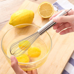 Kitchen manual egg whisk stainless steel egg mixer home mini baking whisk cream whipper
