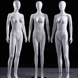 女模特全身道具人体人台假人光头婚纱橱窗女装服装店衣服展示架子
