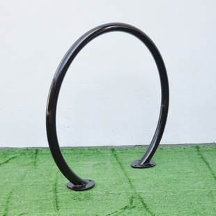 Pioneer car industry wholesale supply school parking lot black powder spraying ring bicycle storage parking rack
