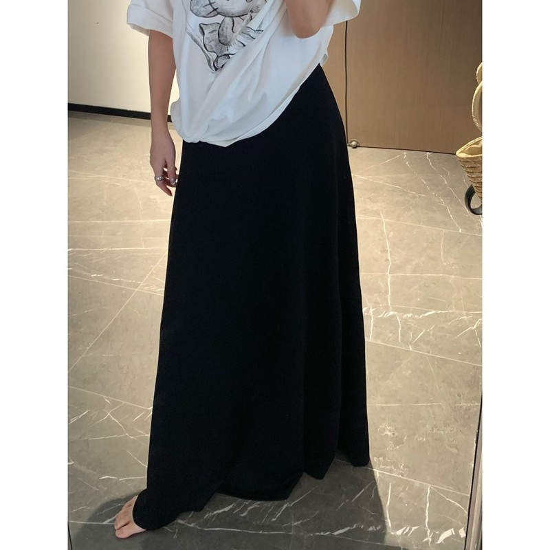 夏のマタニティ服春と夏のルーズコットン調節可能なスカート薄いドレープスリム痩身マタニティスカート|undefined