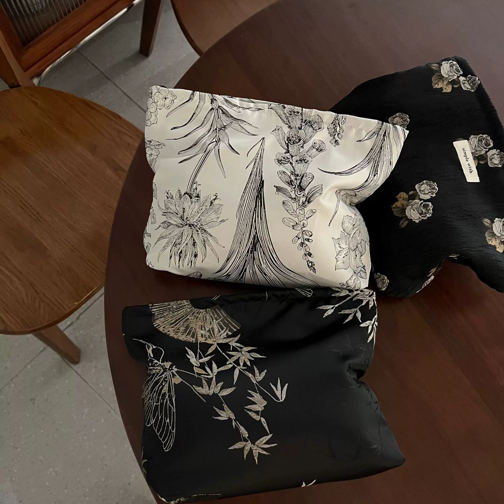 [Su Xibu bag] Черно-белая серая деревенская атмосфера, качественная косметичка, женские сумки, сумка-клатч, литературная ниша модели