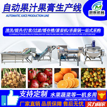 大型果汁生产线设备 橙汁梨汁浓缩汁加工 全自动沙棘汁流水线