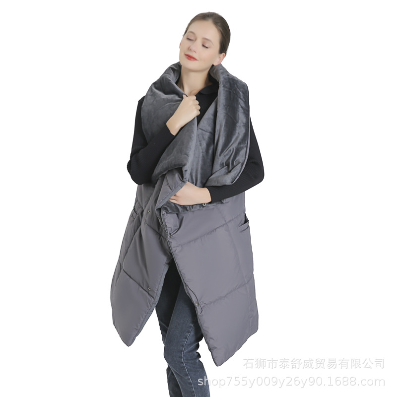 Fábrica de invierno calefacción inteligente calefacción caliente manta eléctrica al aire libre portátil cubierta calefacción manta mantón calefacción eléctrica mantón