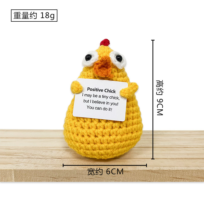 Transfronterizo al por mayor hecho a mano de punto de felpa de energía positiva de la patata emocional vegetal adornos de frutas de juguete pequeño regalo