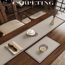 茶垫新中式桌旗禅意茶席茶桌垫布吸水台茶几桌布中间长条一件代发