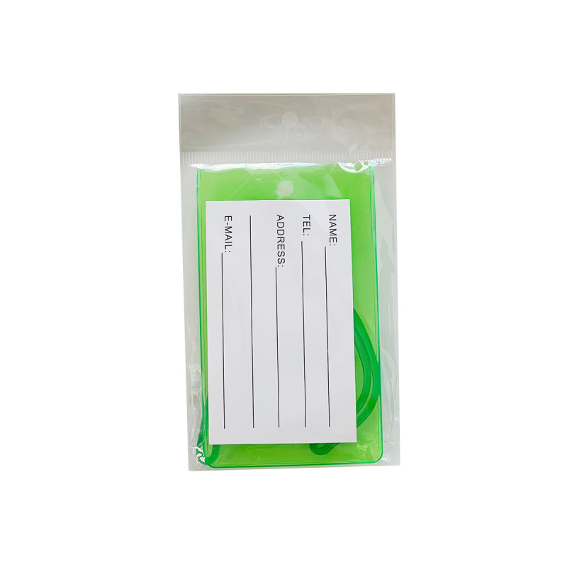 荧光登机行李牌PVC标签吊牌旅行托运防丢失挂牌行李箱飞机牌挂件|undefined