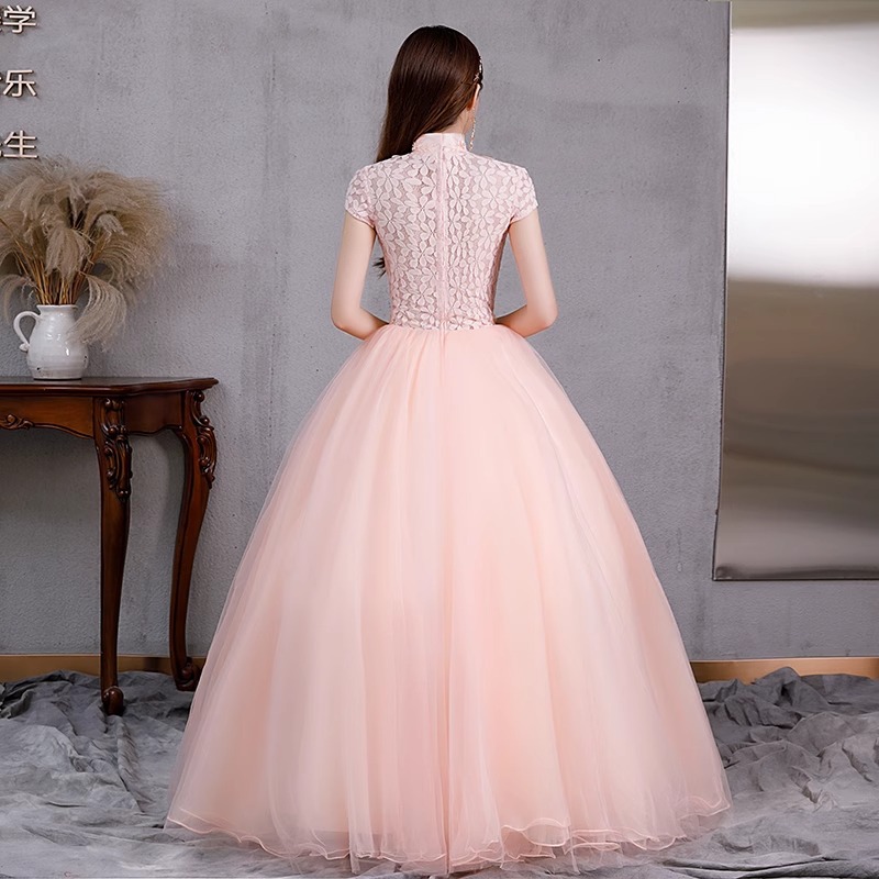 Vestido de noche elegante de alta gama para mujer, nuevo modelo 2026, traje de presentación para escenario, vestido largo para estudiantes