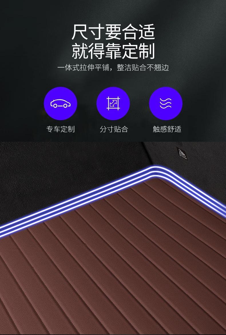 New Model Suitable for Porsche Cayenne/Macan/Panamera/Taycan/718 Car Leather Trunk Mat