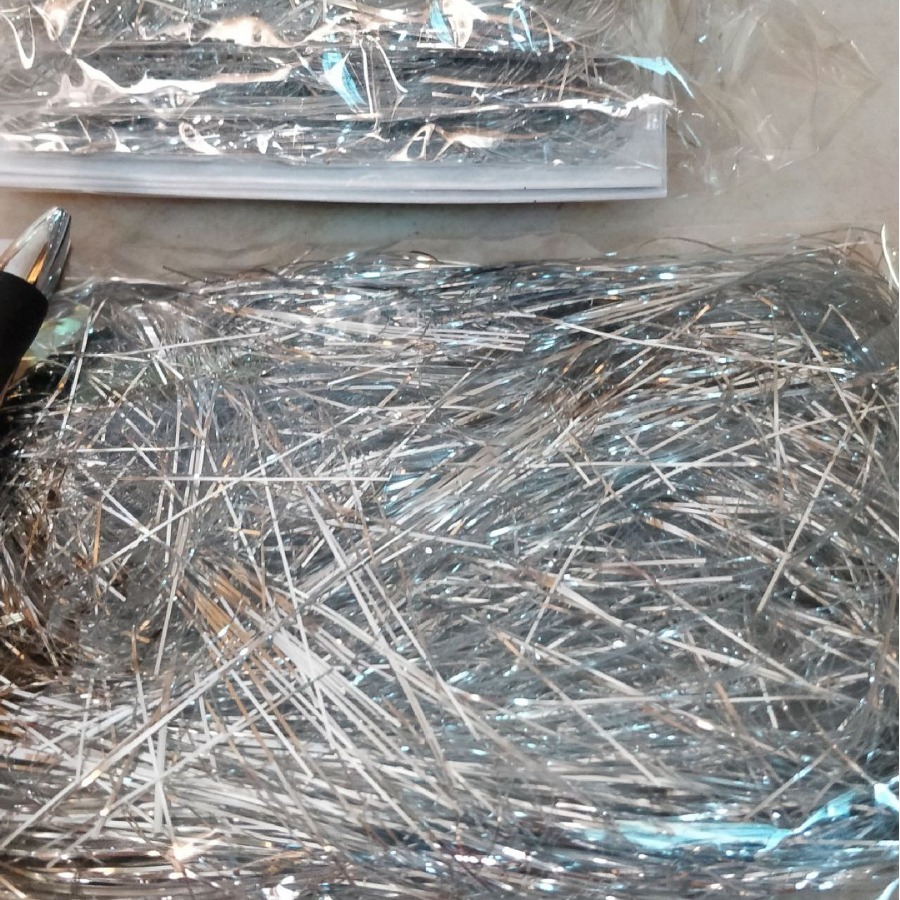 银色加细丝珠光线小包袋装深紫罗兰色粉桃红麦拉丝圣诞筒装饰软丝