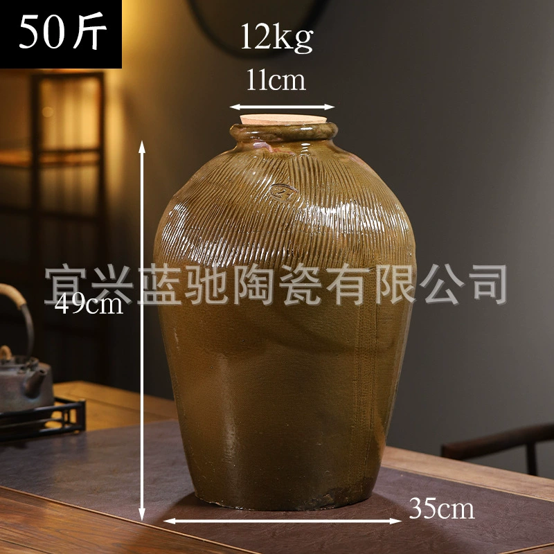 Производители поставляют керамические винные банки с большой емкостью по 50 кг глиняные винные банки со скидкой на большое количество