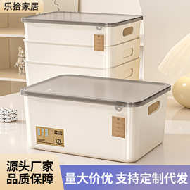 多功能家用收纳盒带盖子内裤袜子大容量整理盒零食杂物防尘储物盒