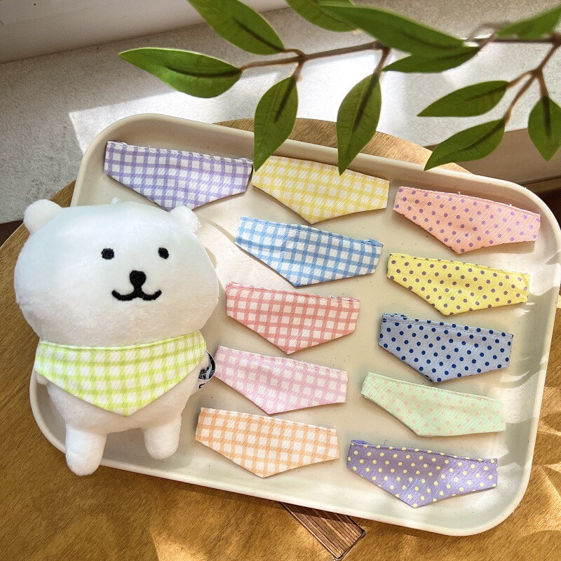 [Scarf Only] Squeaky Cute Cartoon Self-Deprecating Bear Baby Clothes Accessories Light Plate Saliva Scarf Scarf Dress-Up Baby Clothes