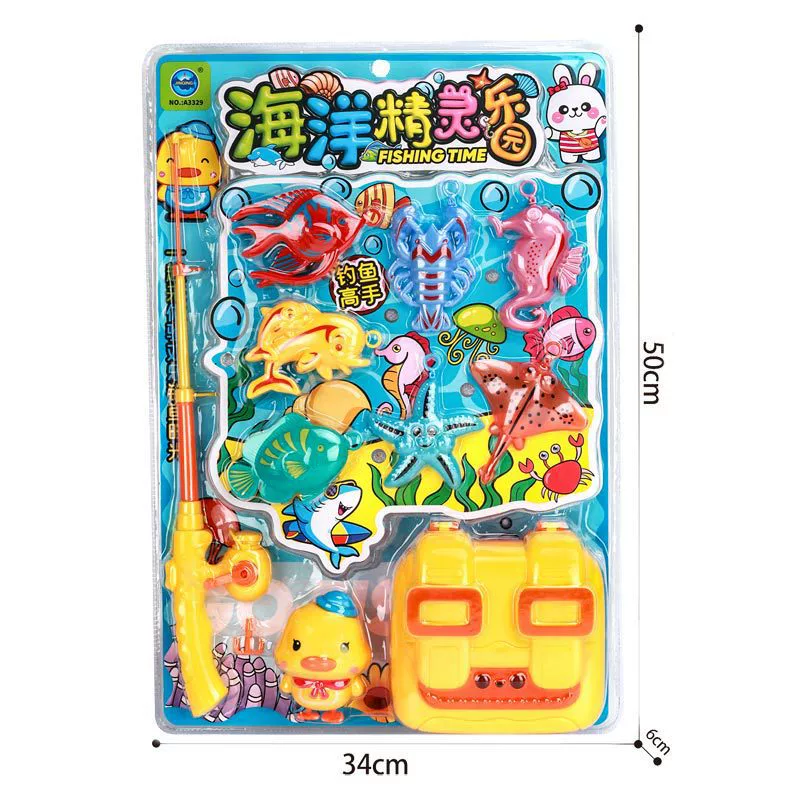 Jin Qing дети играют дома рыбалка игрушки для родителей и детей