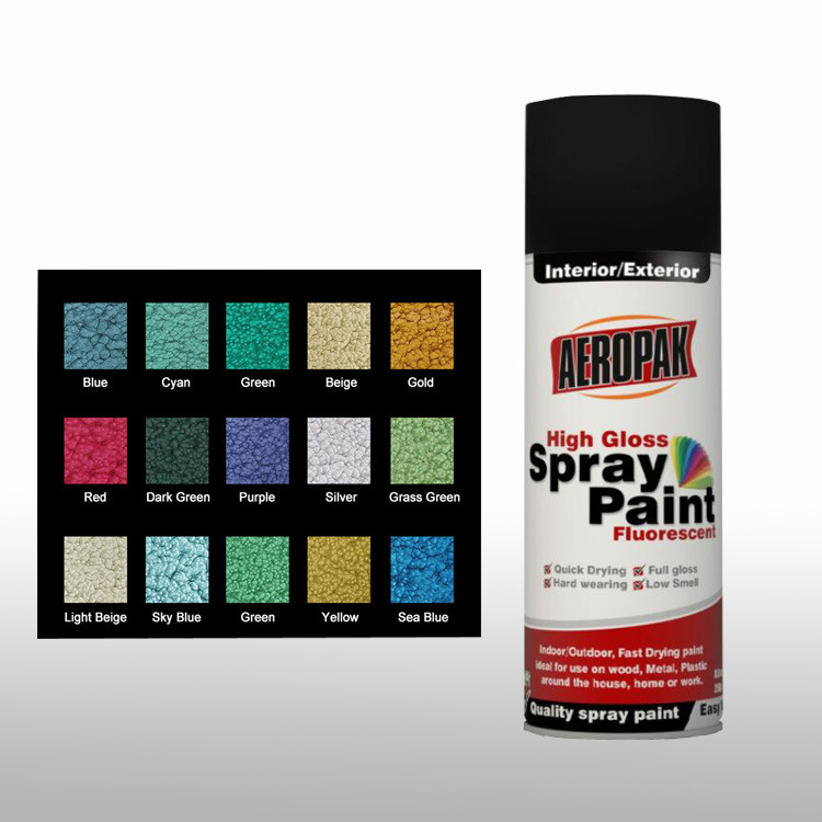 Aeropak高品质锤纹金属自喷漆手喷漆出口欧美