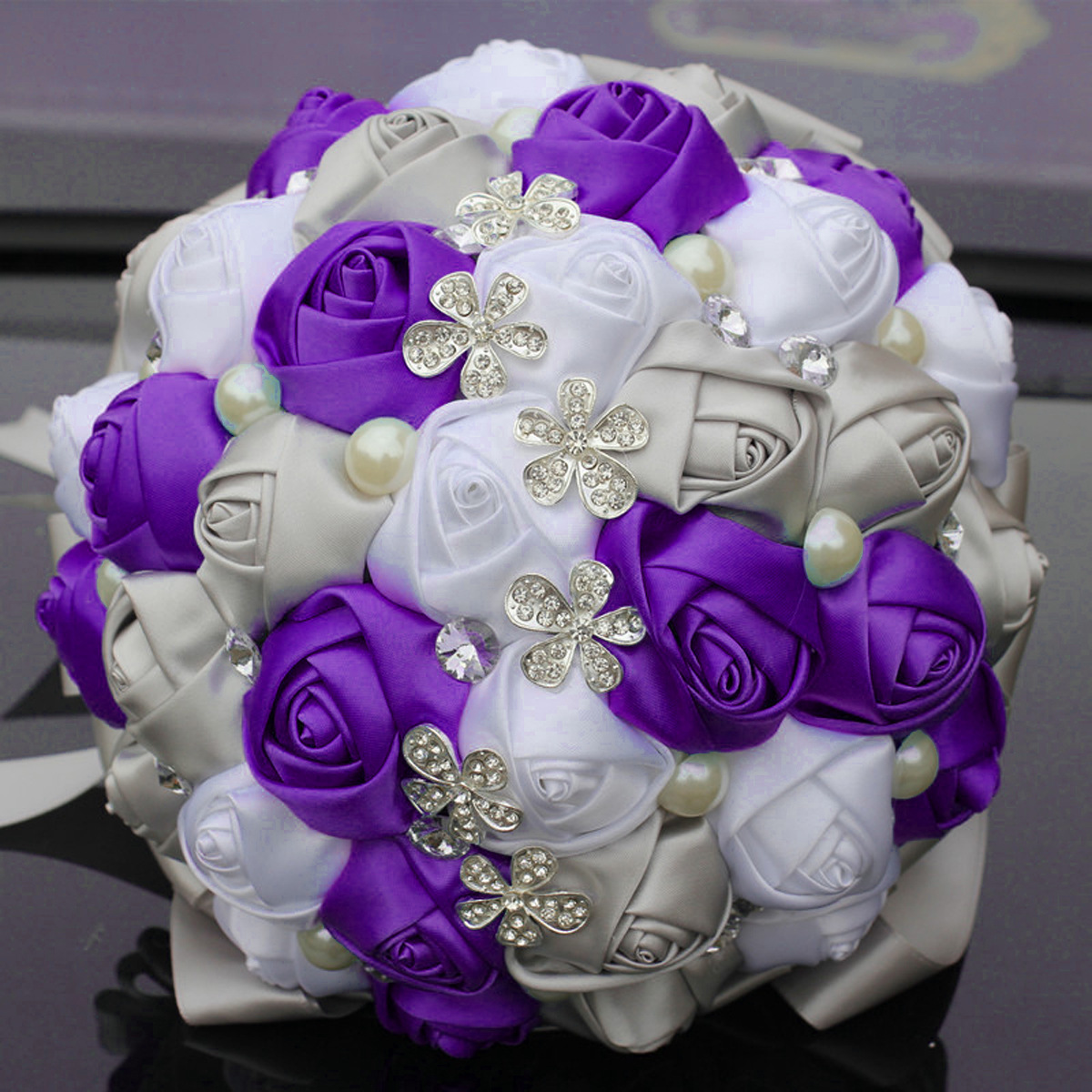 보라색+흰색+은색