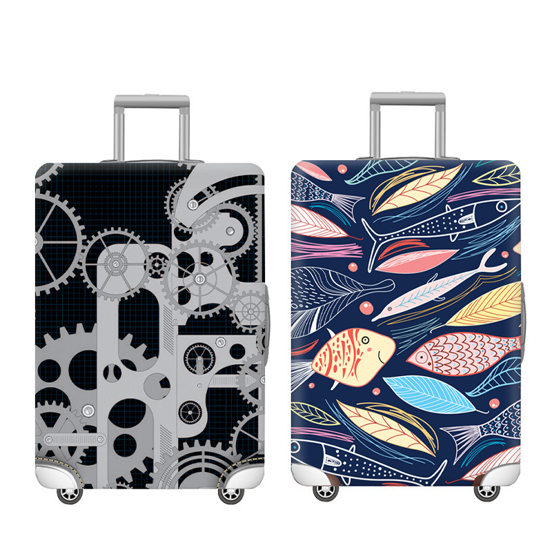 Wear-Resistant Travel Suitcase Protective Cover Wholesale Elastic Trolley Suitcase Cover Trolley Suitcase Dust Cover