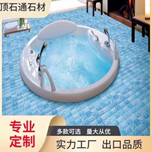 跨境陶瓷游泳池马赛克地中海户外鱼池景观池水池拼图定 制室外砖