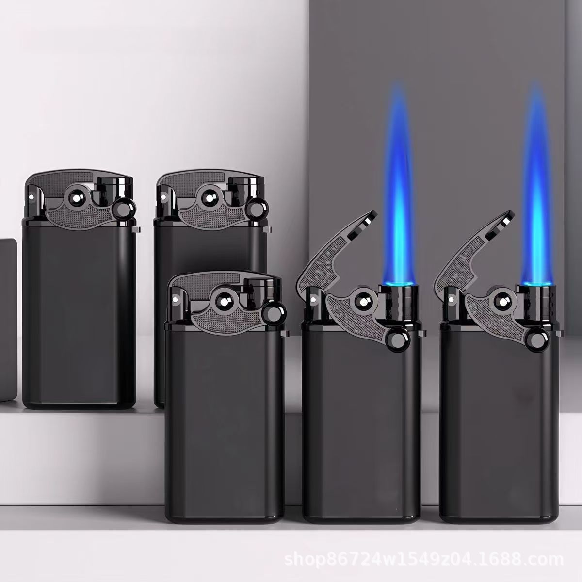 Internet celebrity hot model manufacturer supplies metal blue flame…