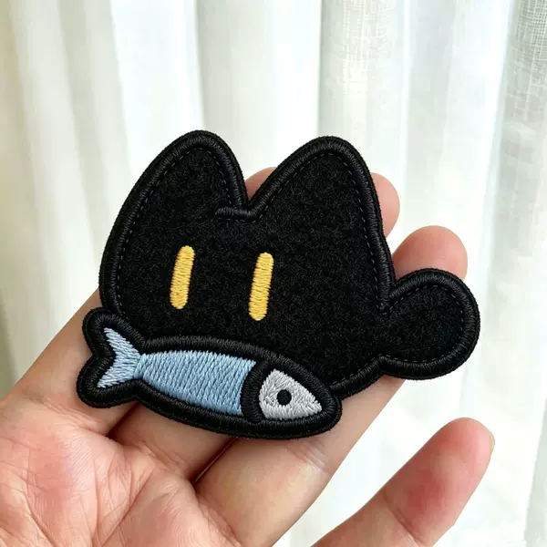 Little Black Cat Worker Bangs Sticker, Cute and Girly, No-Trace Hair Styling Tool, Versatile Hair Accessory, Magic Sticker
