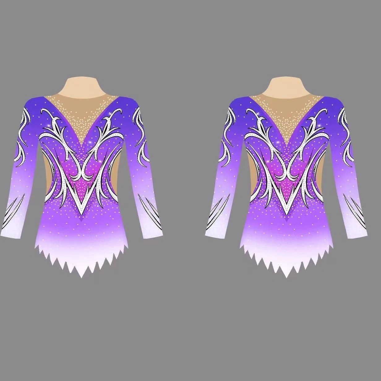 Skating Clothing, Figure Skating Performance Training Clothing, Gymnastics Stage Performance Clothing, Performance Clothing for Women