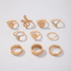 Metal ring heart shaped, European style, suitable for import, wish, wholesale