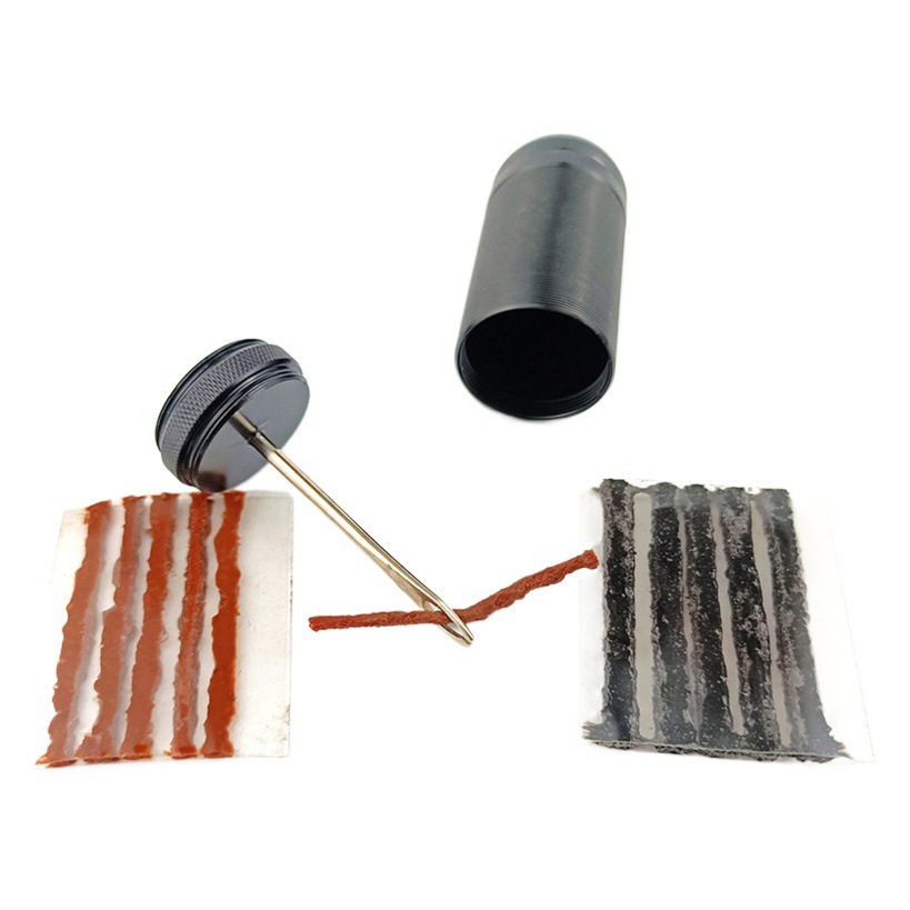 Herramientas de reparación de bicicletas tenedor taladro de vacío Reparación de neumáticos especial portátil reparación de neumáticos de emergencia tira de goma