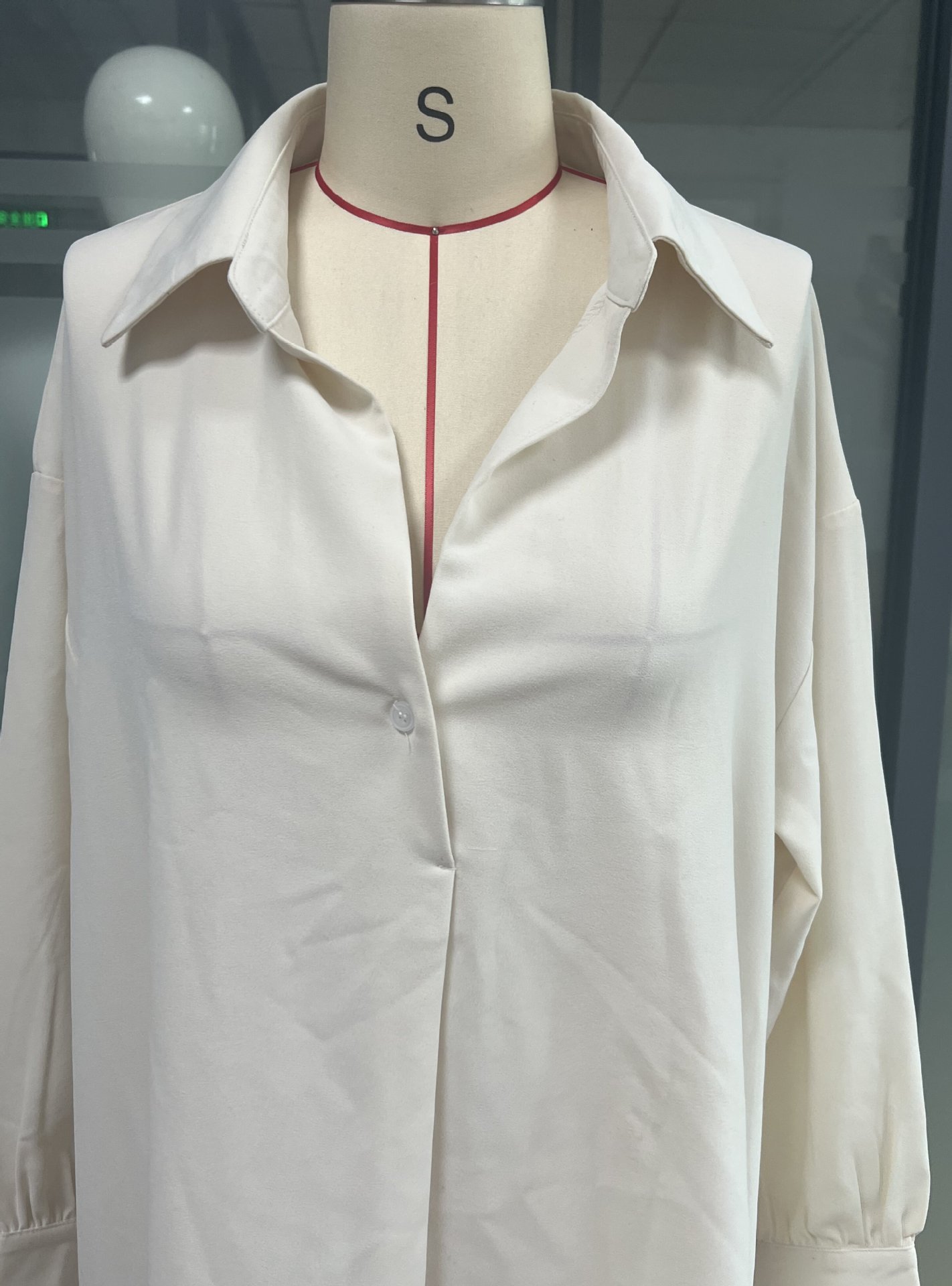 Shirtsleeve Sleeve Type Wholesale Women's Streetwear Solid Color Long Sleeve Button Blouses