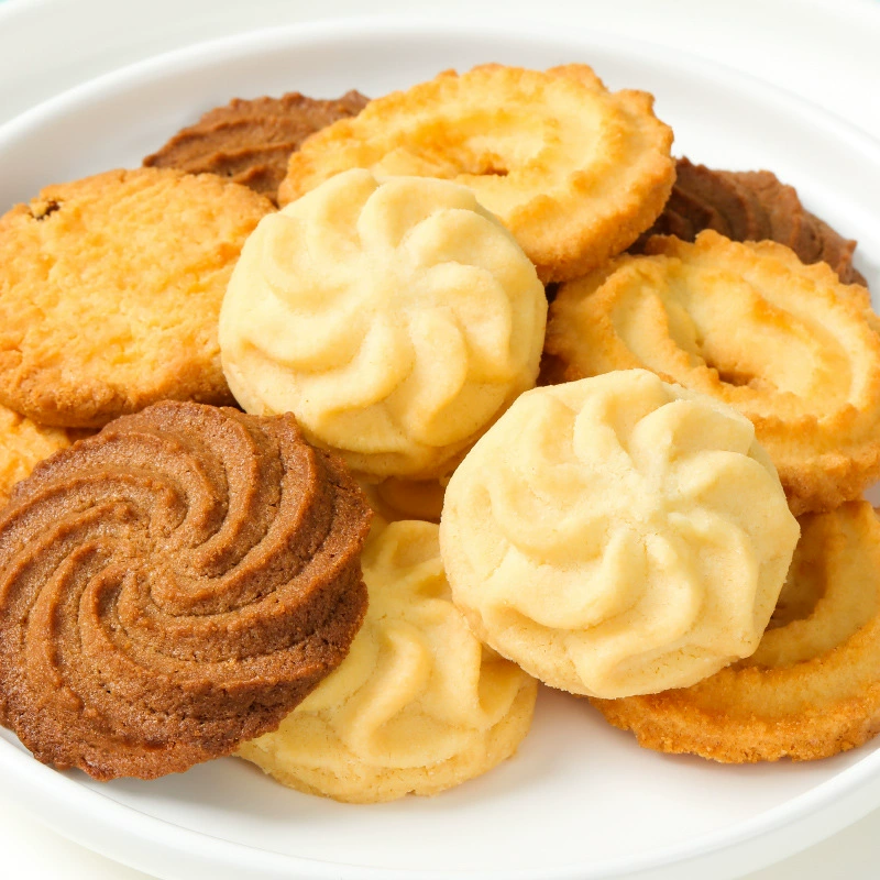 Ассорти печенья Cookies Landy Castle, наборы по 48, 73 и 90 г, цветочное формовое печенье с масляной начинкой
