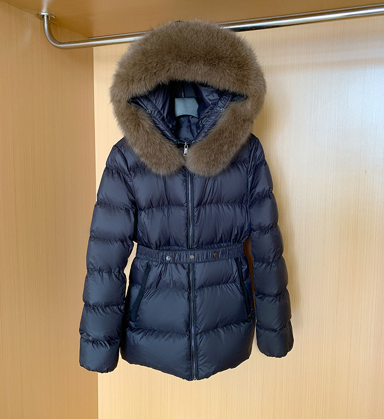 Women's Clothing fox fur collar down jacket_voghion.com