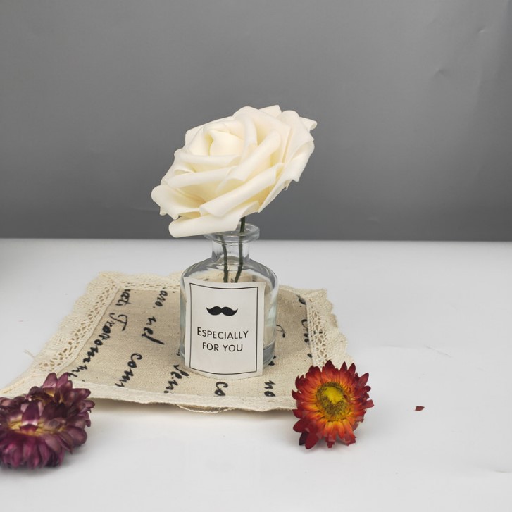 Botella de Vidrio de 100 ml para Aromaterapia, para Dormitorio, Uso Doméstico, Desodorizante, con Flores Secas, sin Llama, para Aceites Esenciales, Fragancia Interior Sellada image 7