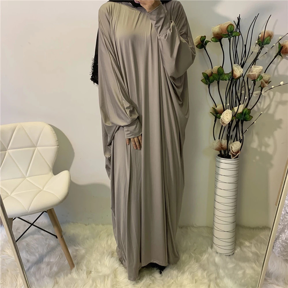 Women's Clothing Effortless Batwing Sleeve Dress, Solid Color Casual Shift Dress For Women_ecoleips.com