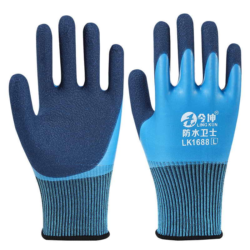 Guantes de protección laboral a prueba de agua de doble capa, grueso y resistente al desgaste, plantación de jardinería, guantes de protección laboral a prueba de pinchazos, pesca y matanza image 6