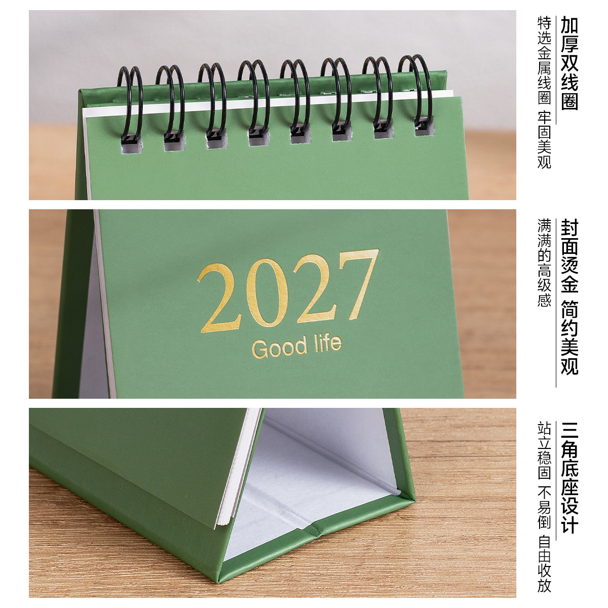 Mini Calendario de Escritorio de Papel Portátil Estilo Minimalista para Oficina image 4