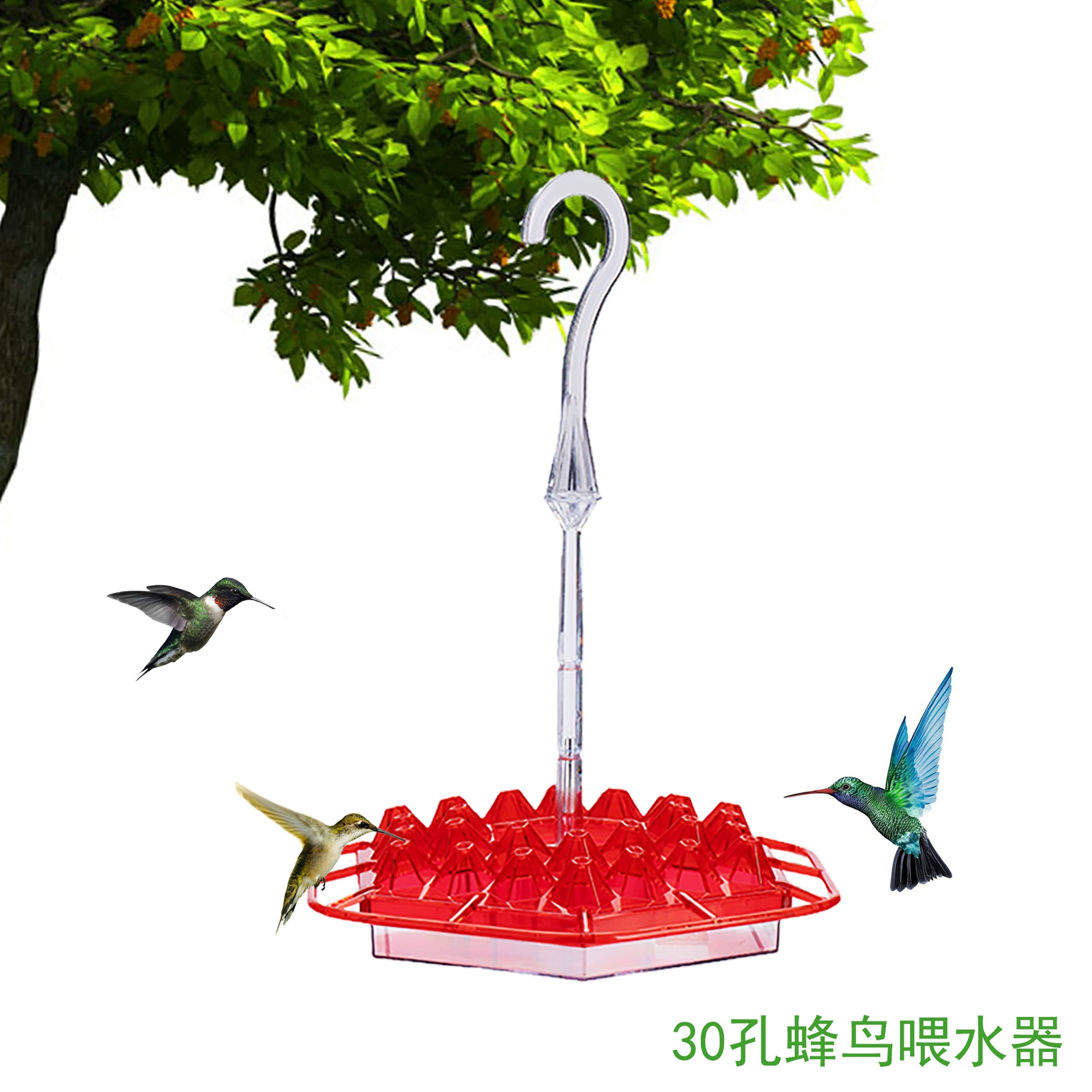 Пластиковая подвесная кормушка для птиц для сада, креативная автоматическая поилка для птиц, популярная на Amazon, оптом.
