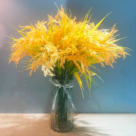 仿真植物水稻田园风长五叉花束假花仿真麦穗稻谷室内外农作物摆设