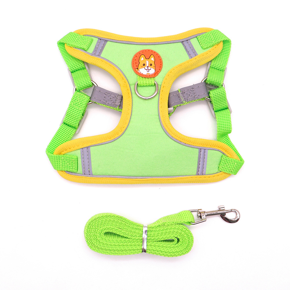 Cuerda de tracción para perros, correa para el pecho para mascotas, correa para perros, perro pequeño, pecho para perros lindo, correa para pasear a los perros, suministros transfronterizos