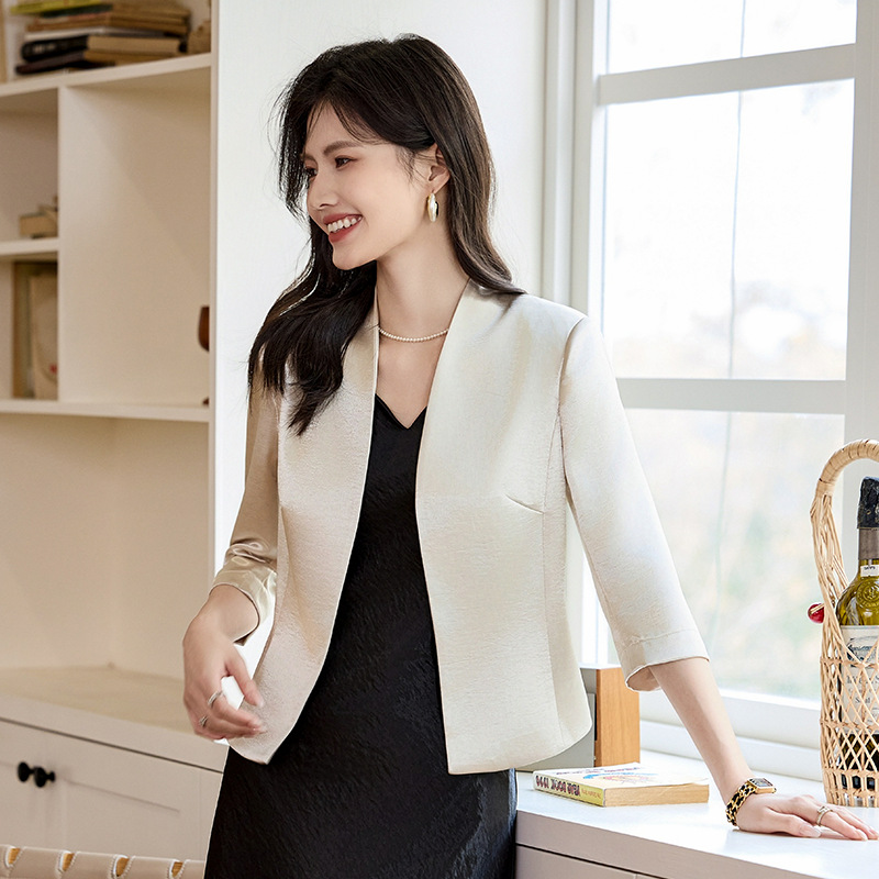 Single champagne color jacket