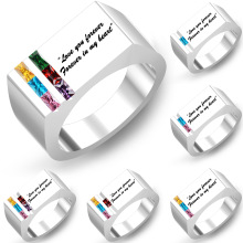 ˸��ר��ETSY�Զ�������ʯ��ָ��Ůʿ���ε����ӡ���ָ��׽�����