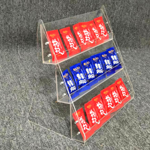 Acrylic Mask Snack Bookstore Step Display Rack Transparent Desk Organizer Selling Shelf Livestream Showstand Wholesale