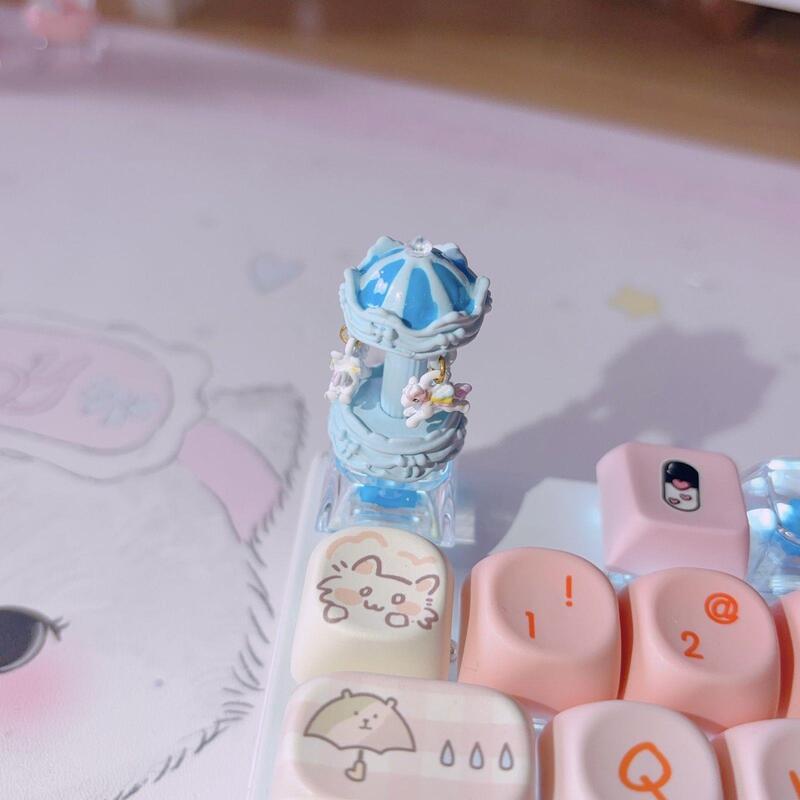 创意旋转木马键盘帽可爱单个键装饰个性有趣键帽键盘装饰见详情|undefined
