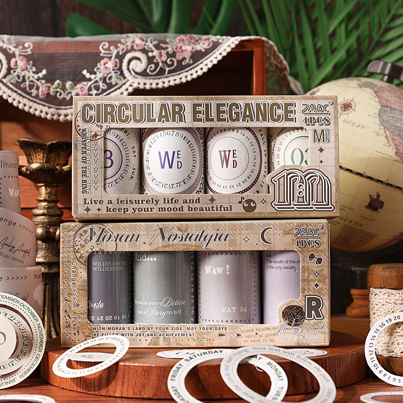 Moran Landing Inglés cuentas de mano caja de cinta adhesiva diy cuentas de mano diario paisajismo pegatinas de mano adhesivo Inglés pegatinas de mano