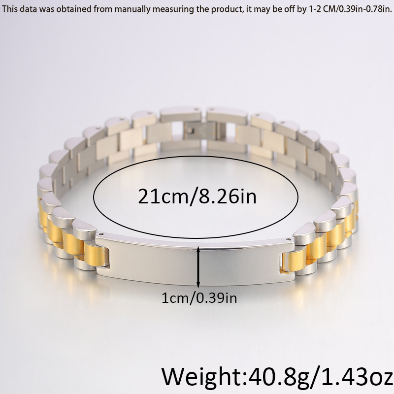 Nueva pulsera de acero de titanio de lujo ligero transfronterizo tres cuentas curvas se puede grabar pareja de alta sensación joyas pulsera image 10