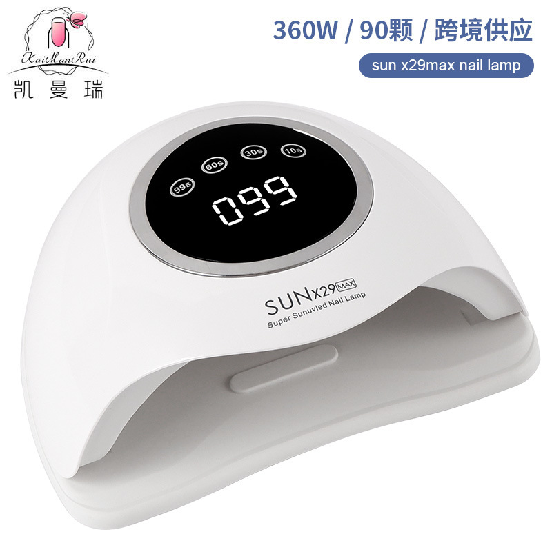 Luz de fototerapia de uñas seca rápida 360W de alta potencia luz de uñas tienda de uñas iluminación de uñas pegamento UV horneado luz transfronteriza
