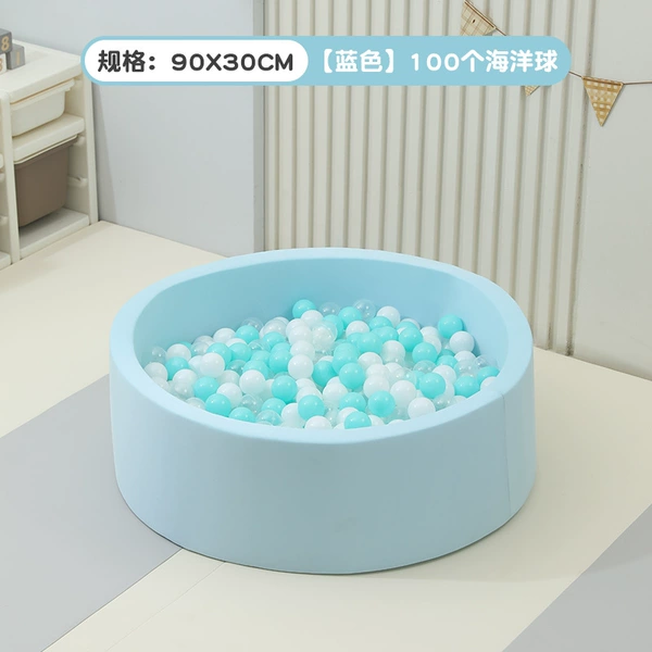Blue ball pool, marine sponge carpet