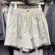 American-Style Quick-Dry Sports Shorts for Women 2025 New High-Waisted Slimming Versatile Loose Casual Straight Wide-Leg Three-Point Shorts