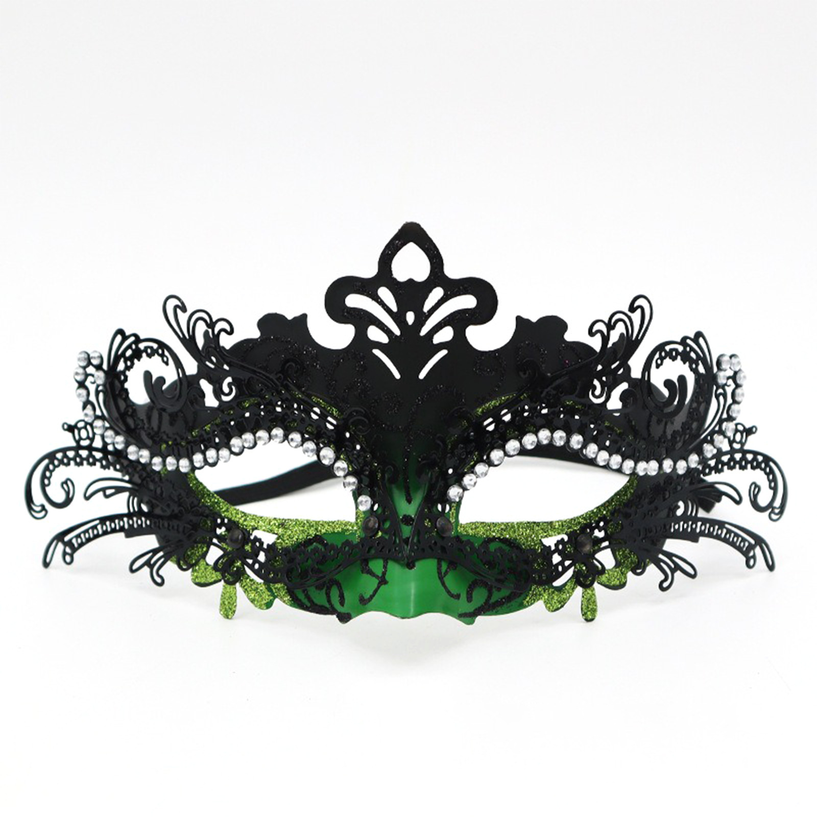 Ventas transfronterizas máscaras de hierro forjado de plástico de alta calidad máscaras de maquillaje de plástico pintadas máscaras de carnaval