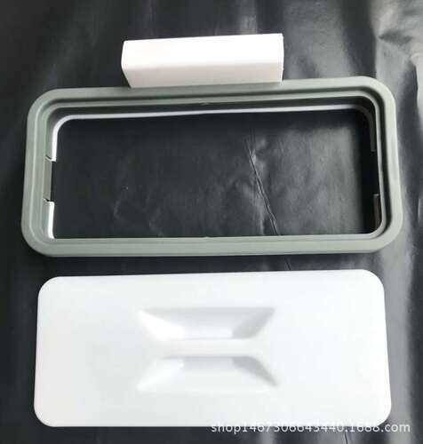 Kitchen trash can cabinet door hanging garbage rack hook type door behind garbage bag clip Attach-A-Trash